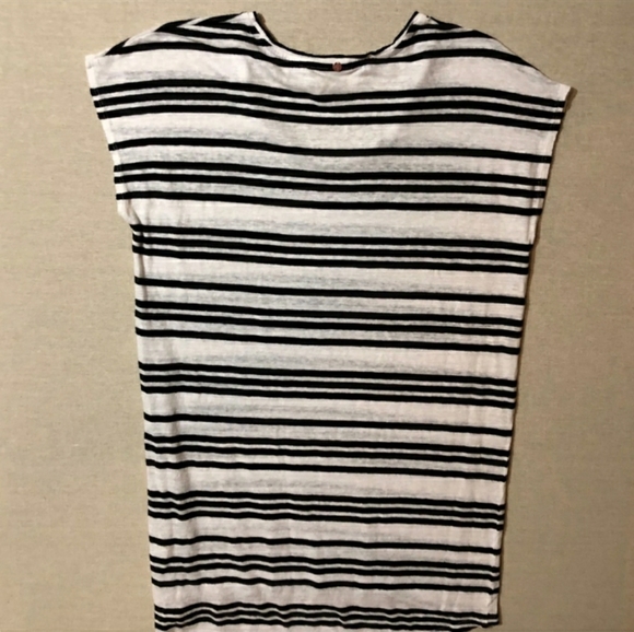 ALICE + OLIVIA Striped Slub-knit Tunic Sz MEUC! - Picture 6 of 8